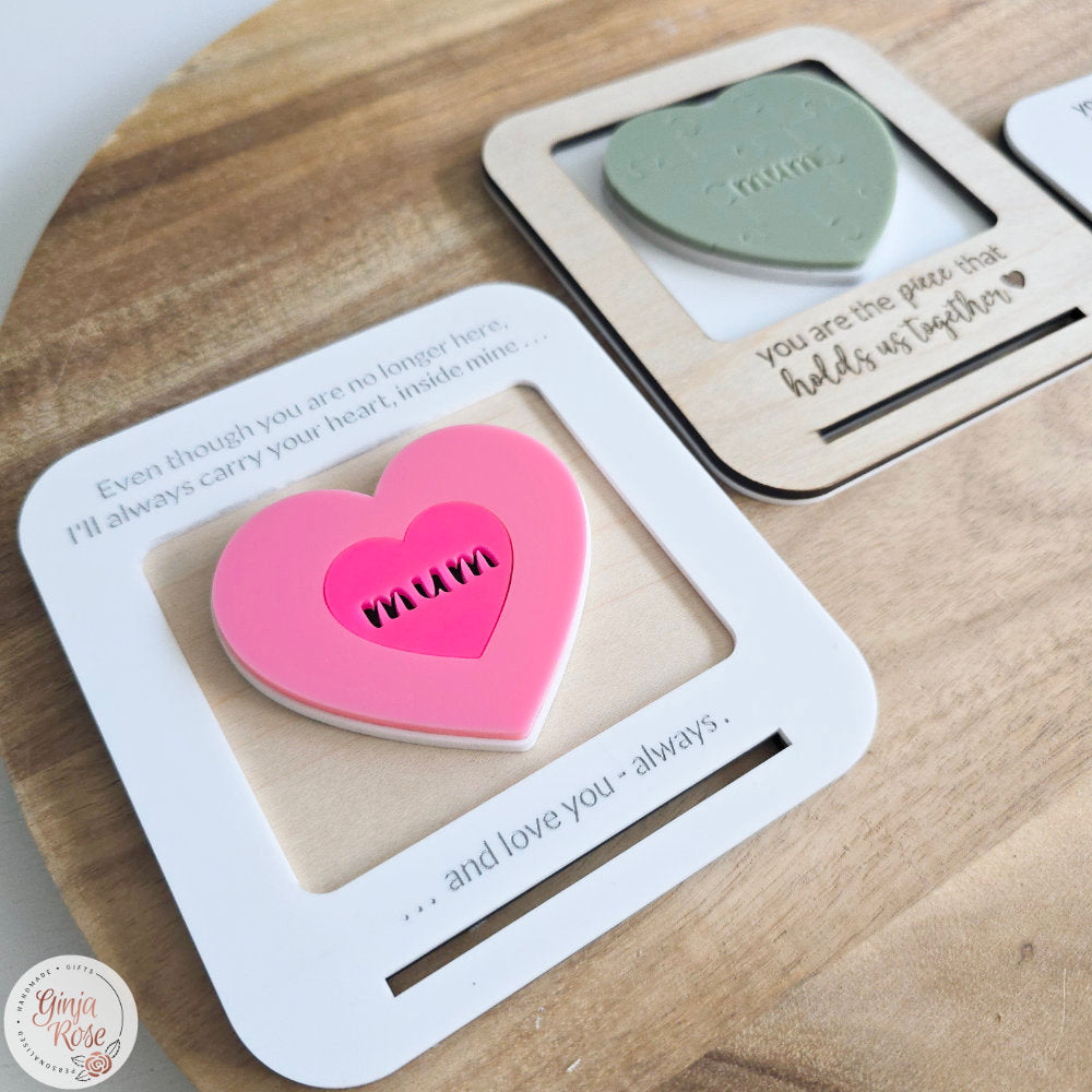 Mother's Day | Wooden Puzzle Heart Frame