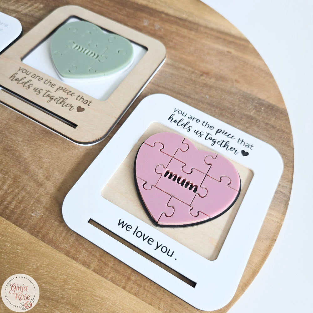 Mother's Day | White Acrylic Heart Frame