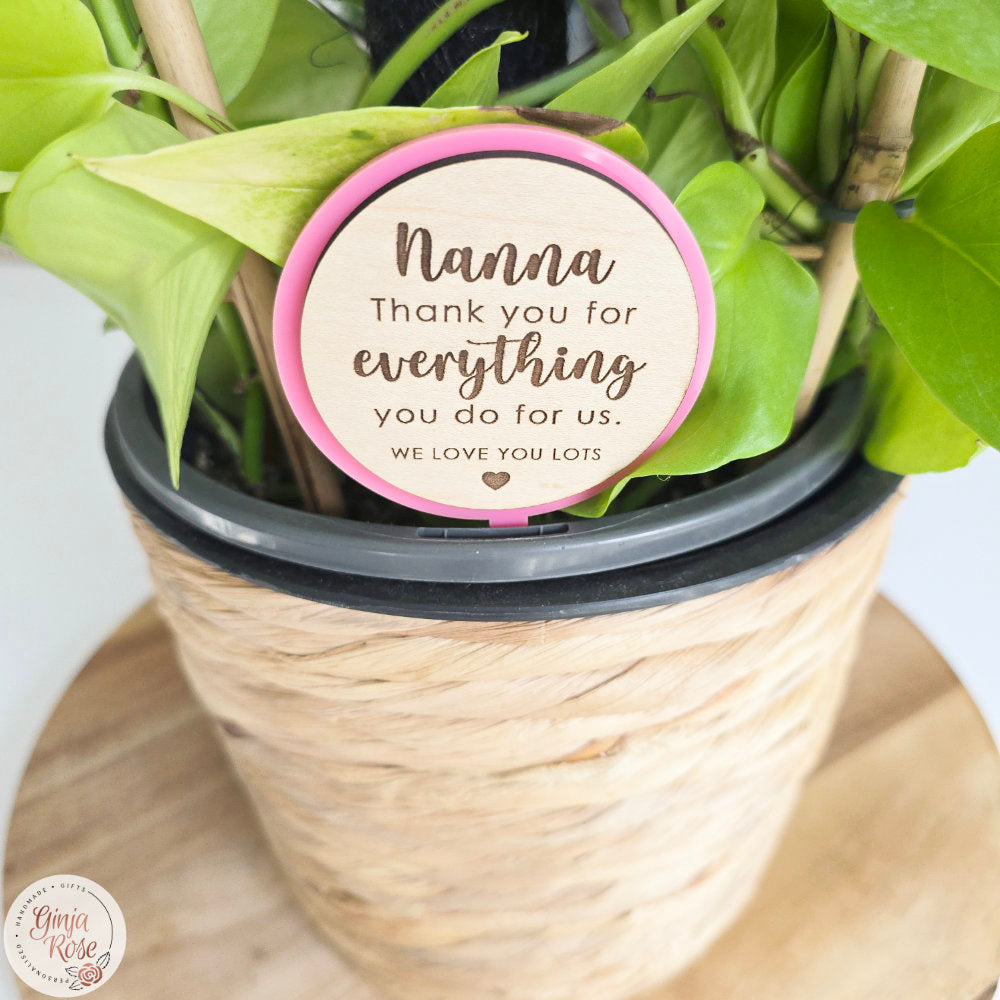 Mum's | Assorted Small Acrylic Stakes (for plant pots, gift baskets etc)