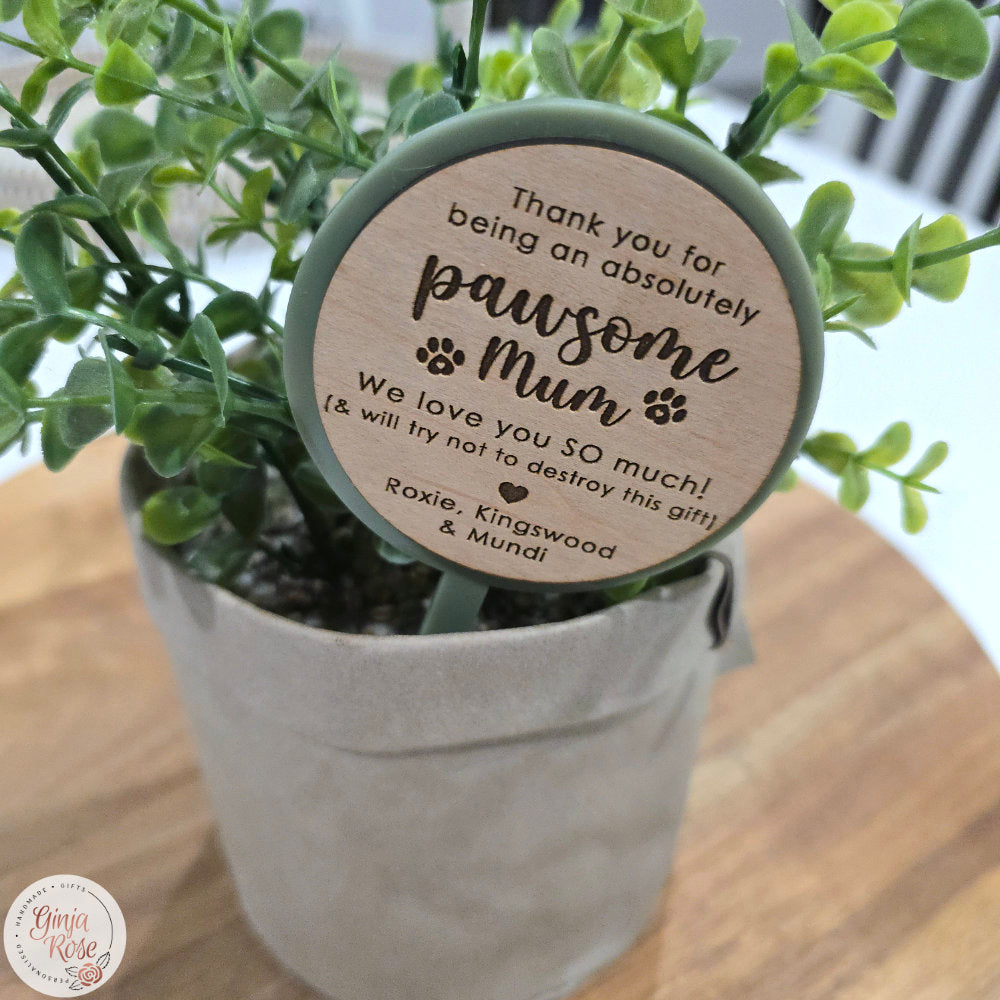 Mum's | Assorted Small Acrylic Stakes (for plant pots, gift baskets etc)
