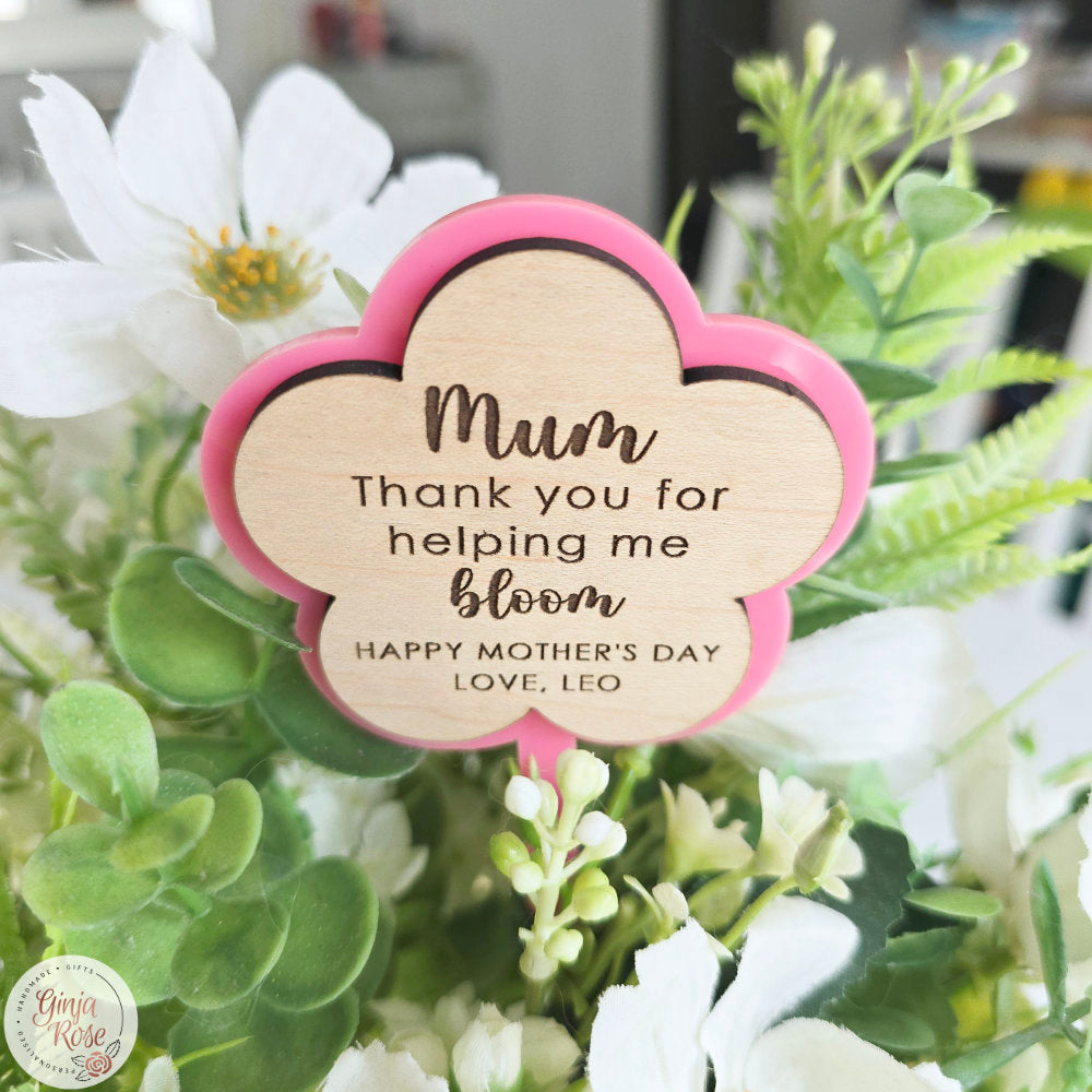 Mother's Day | Assorted Large Acrylic Stakes (for bunch of flowers/ large pots etc.)