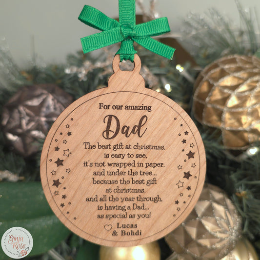 Best Gift Dad Bauble