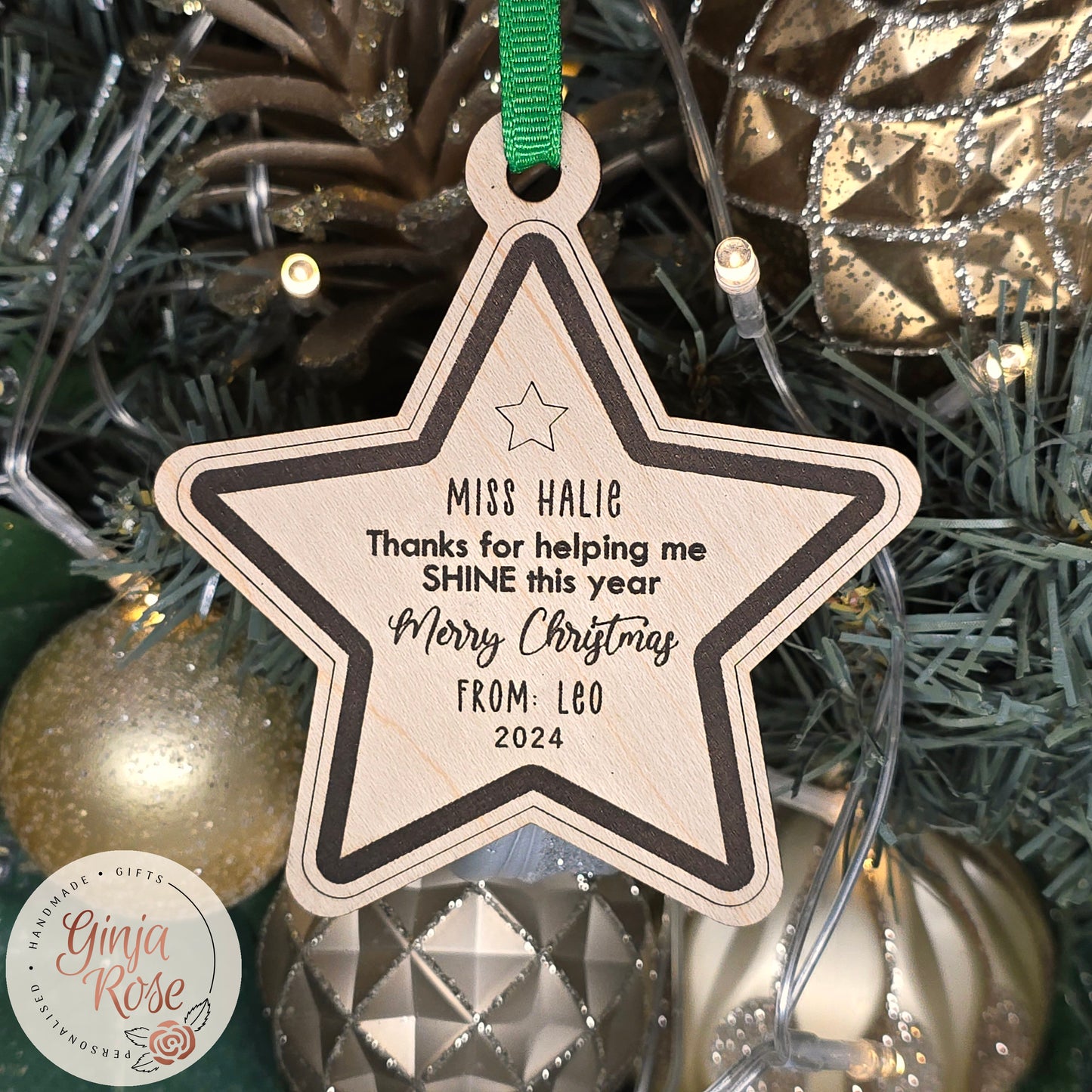 Teacher/Educator Star Bauble