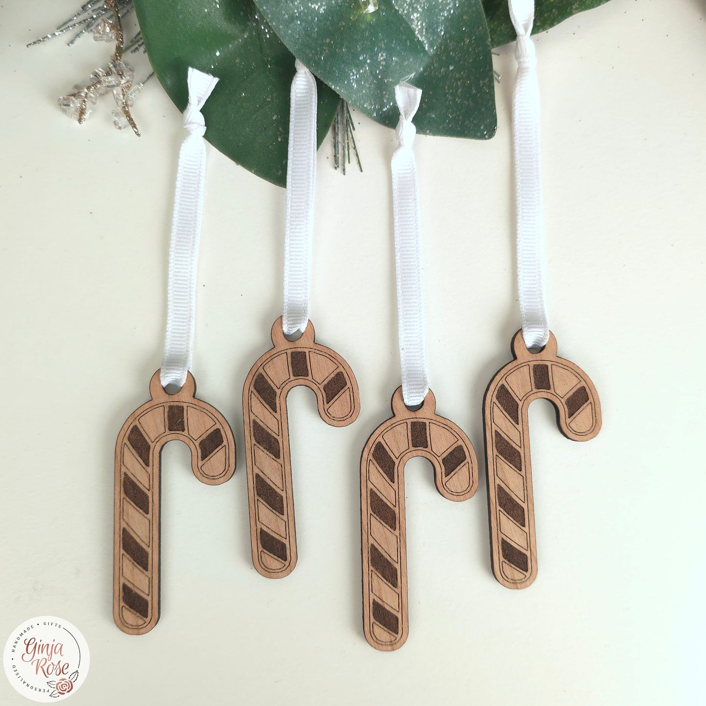 Mini Candy Cane Decorations (Set of 4)
