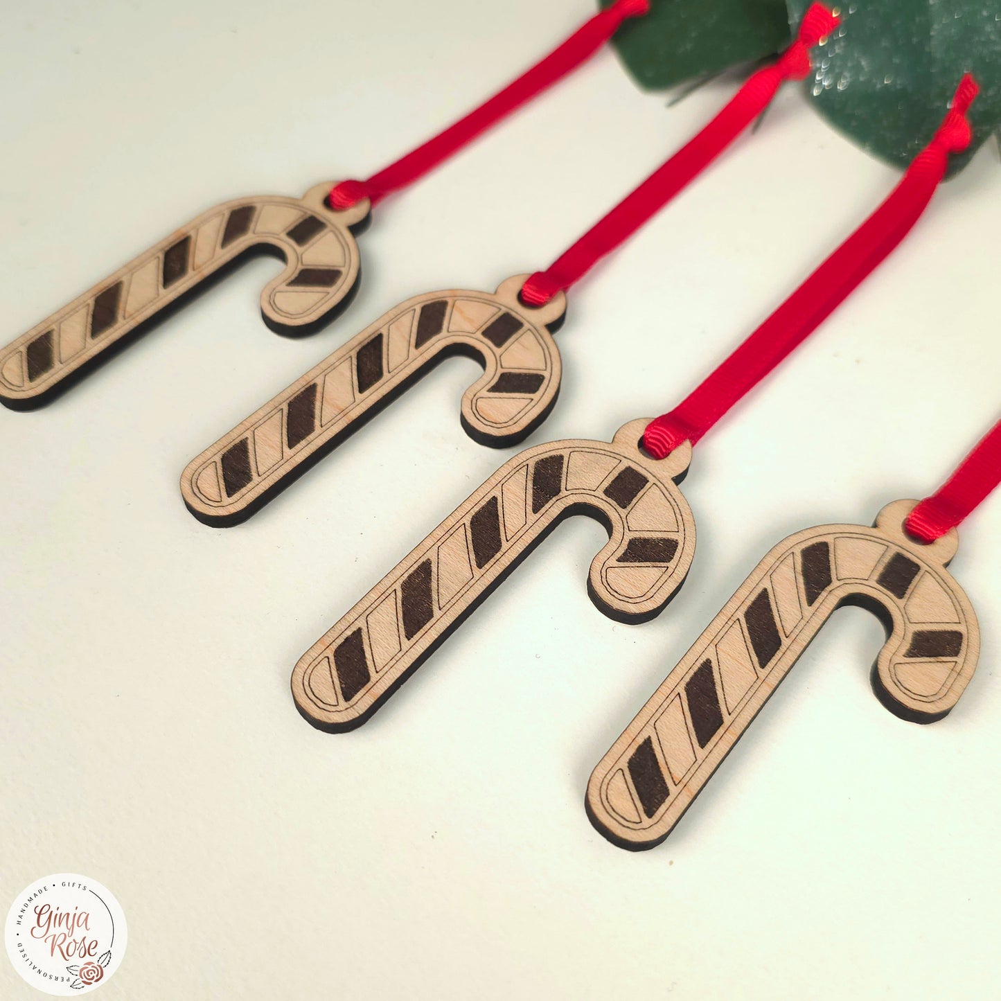 Mini Candy Cane Decorations (Set of 4)