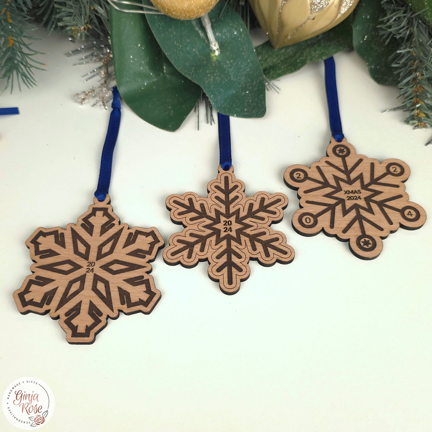 Snowflake Decorations (Set of 3)