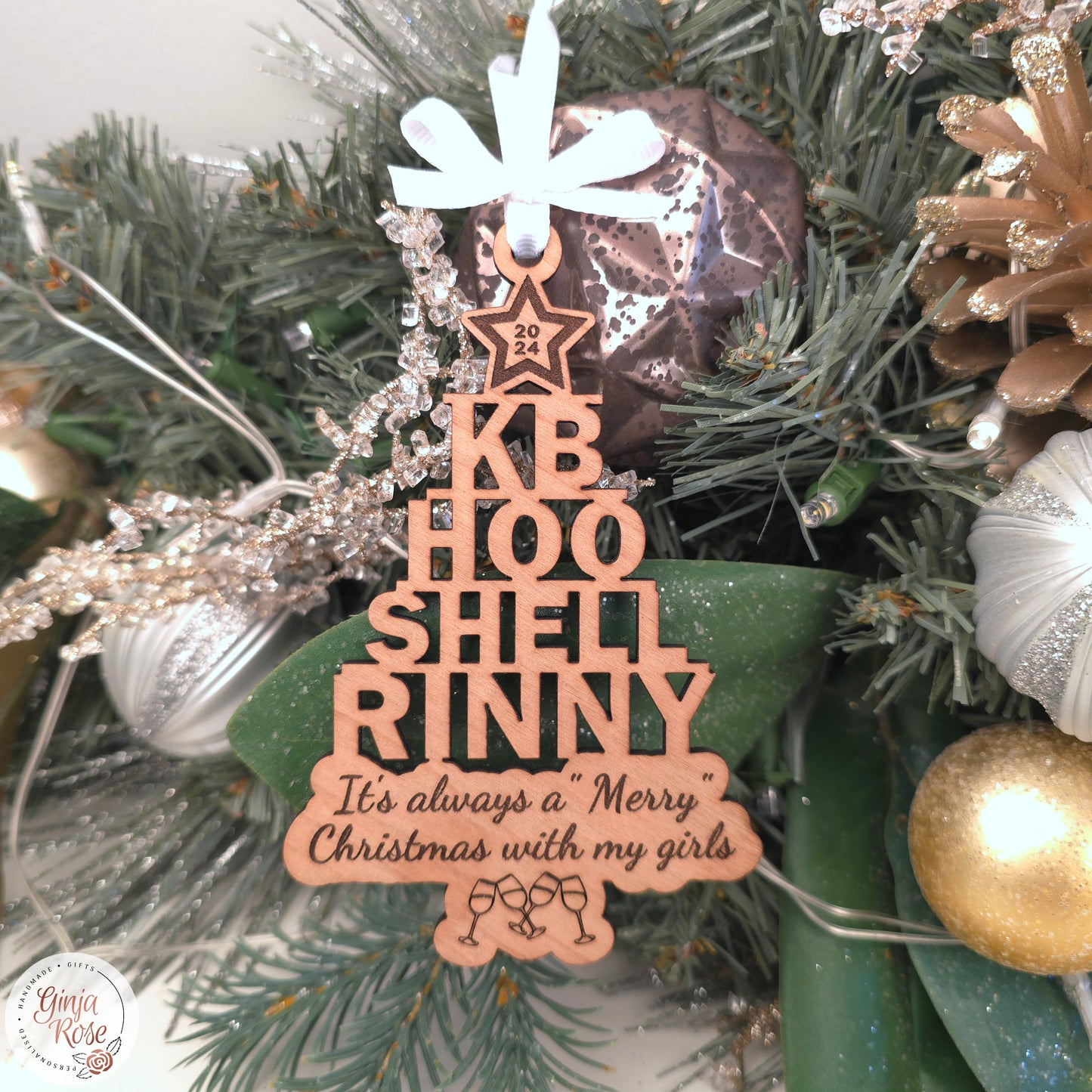 Name Stack Christmas Tree Decoration