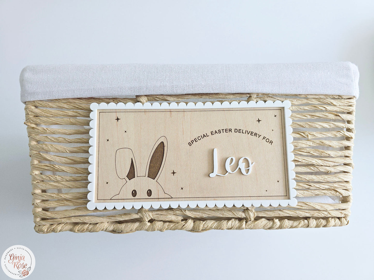 Easter | Bunny - Crate/Basket Plaque (Only)