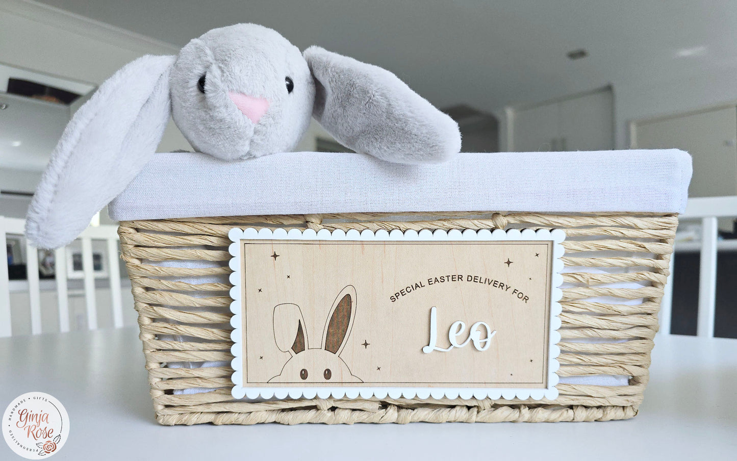 Easter | Bunny - Crate/Basket Plaque (Only)