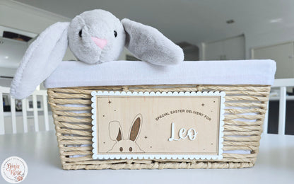 Easter | Bunny - Crate/Basket Plaque (Only)