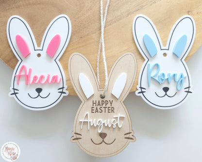 Easter | Bunny (face) - Gift Tag