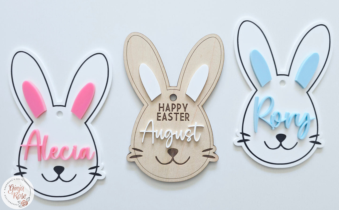 Easter | Bunny (face) - Gift Tag