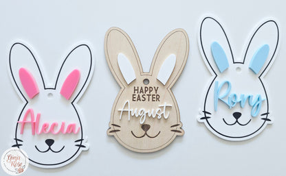 Easter | Bunny (face) - Gift Tag