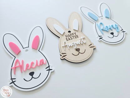 Easter | Bunny (face) - Gift Tag