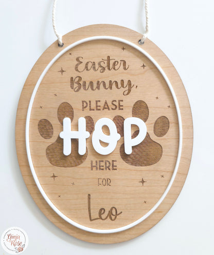 Easter | Please Hop Here - Hanger