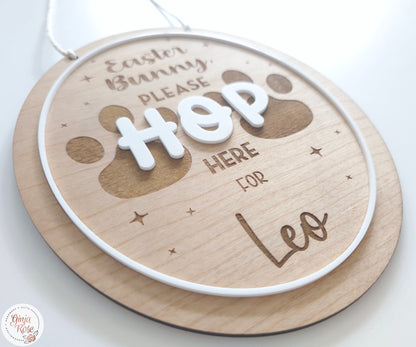 Easter | Please Hop Here - Hanger