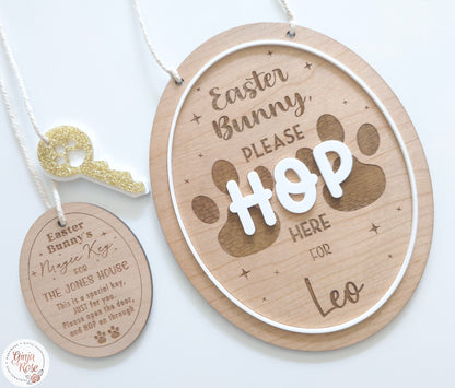 Easter | Please Hop Here - Hanger