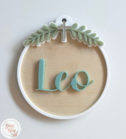 Easter | Classic, Round with Cross - Gift Tag