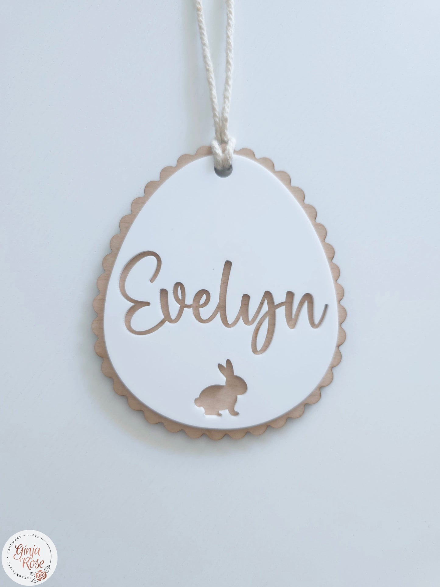 Easter | Scalloped Egg (cut out detail) - Gift Tag