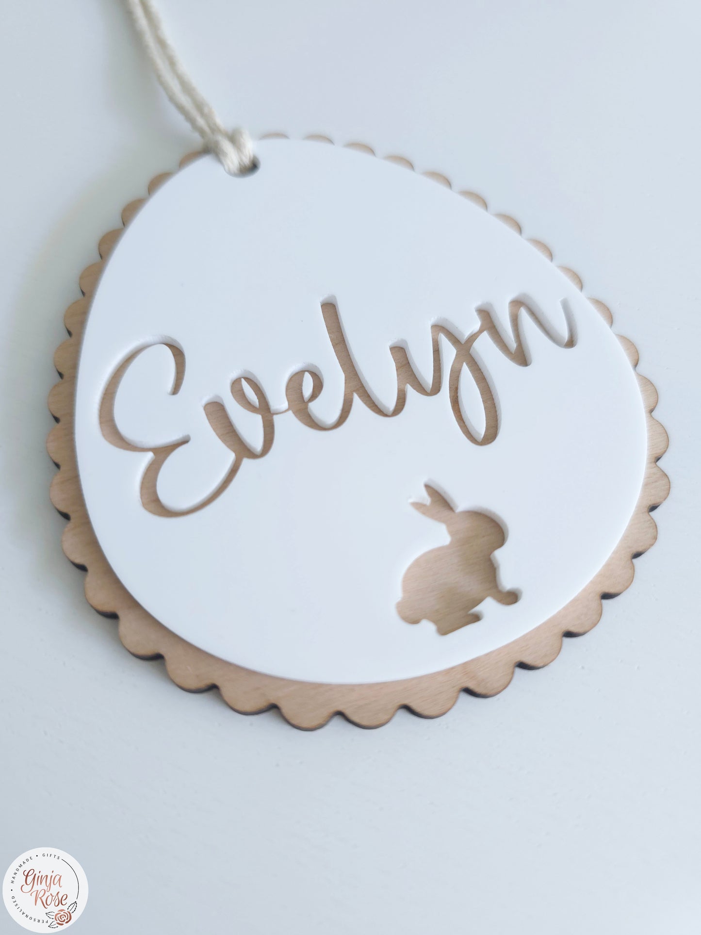 Easter | Scalloped Egg (cut out detail) - Gift Tag