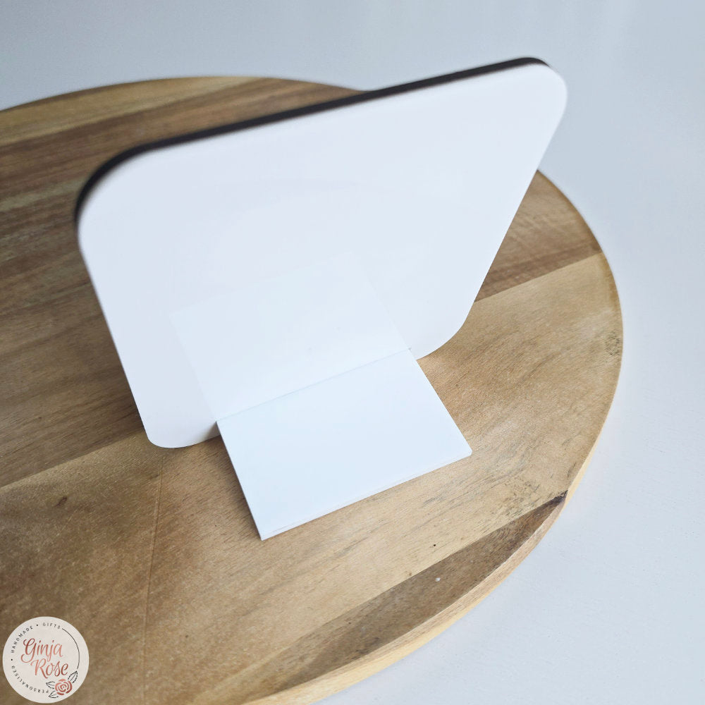 Mother's Day | White Acrylic Heart Frame