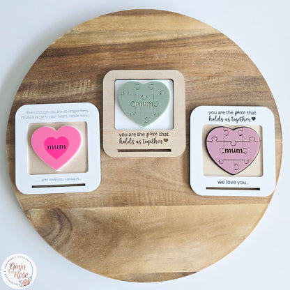 Mother's Day | White Acrylic Heart Frame