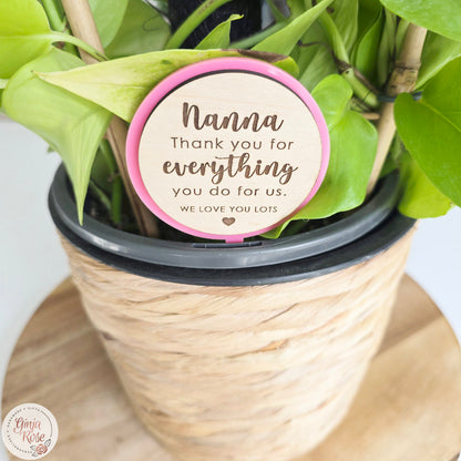Mum's | Assorted Small Acrylic Stakes (for plant pots, gift baskets etc)