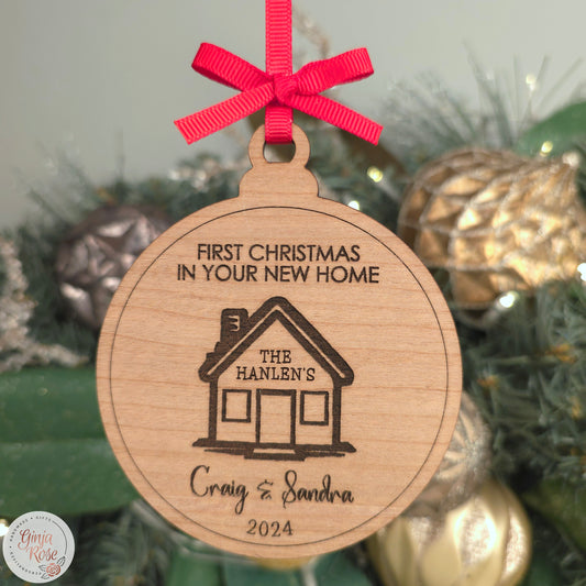 First Christmas in New Home Bauble