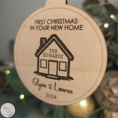 First Christmas in New Home Bauble