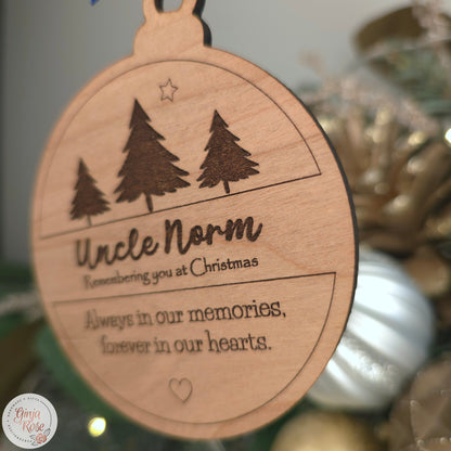 Remembrance (Three Tree Banner) Bauble