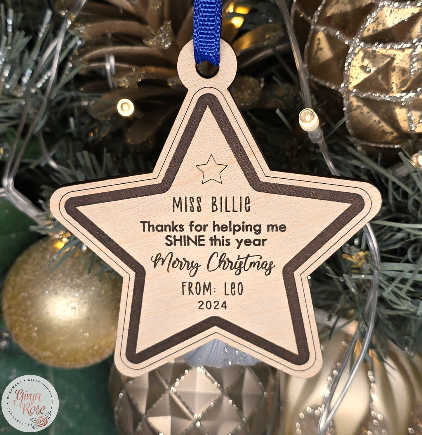 Teacher/Educator Star Bauble
