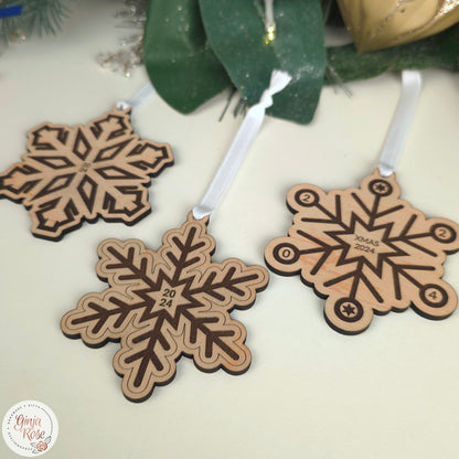 Snowflake Decorations (Set of 3)