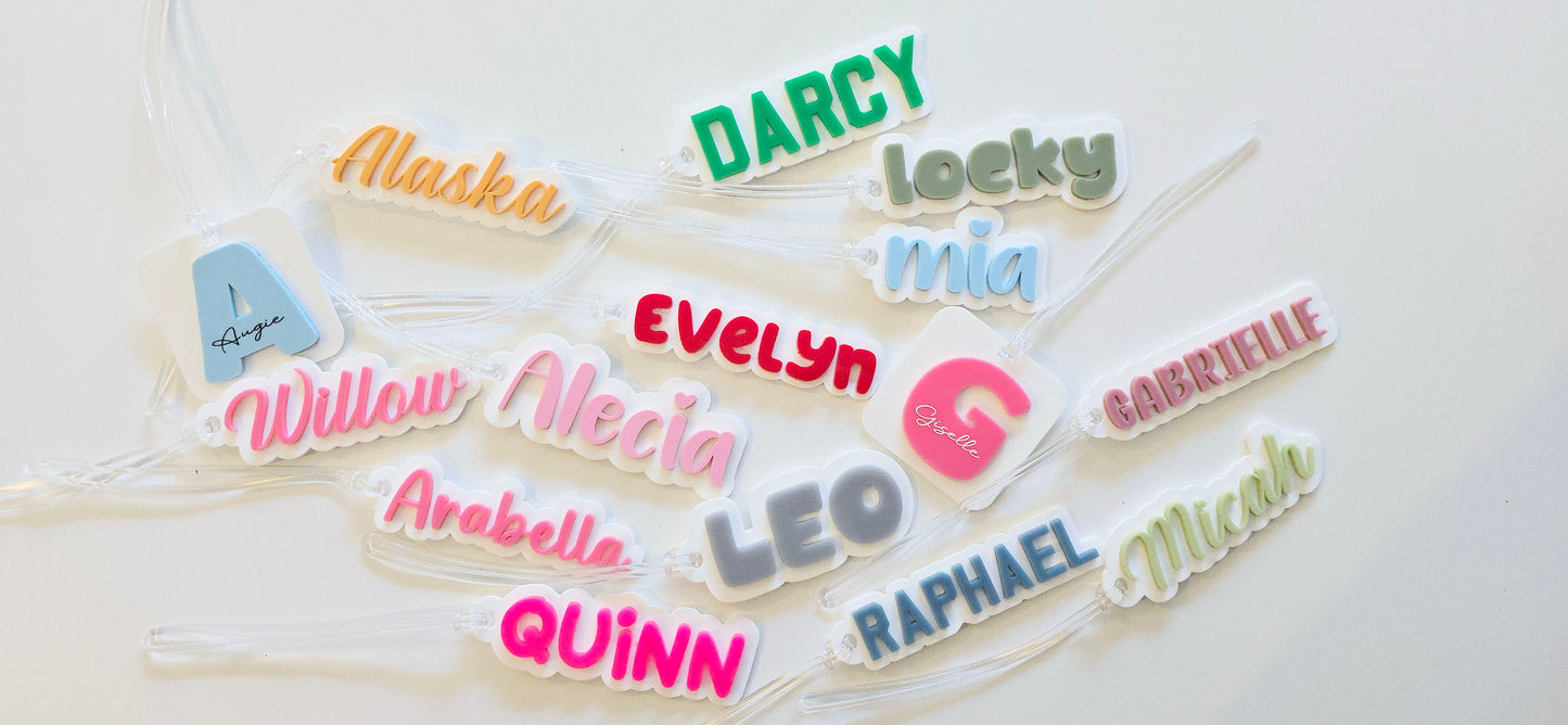 School | Bagtag Coloured Name